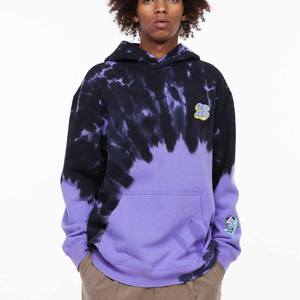 Venta al por mayor a granel Tie Dye Sublimation Pullover Hoodies Sudadera de invierno con técnica de teñido liso - Product Image 2