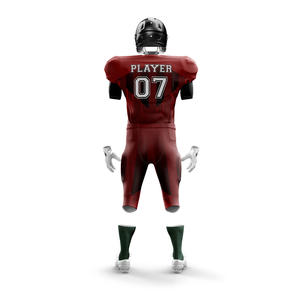 Wear 4 <b>Games</b> Customized American Football Uniform Sets Breathable Anti Bacterial 100% Polyester Quick Dry Plus Size Uniforms - Product Image 5