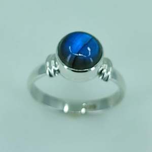 Handmade Boho 925 Sterling Silver <b>Ring</b> <b>Labradorite</b> Inlay Shape November Birthstone Jewelry Perfect Gift for Her Birthday - Product Image 5