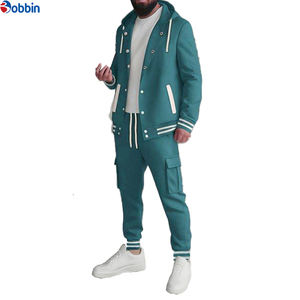 Tendance actuelle, survêtement de sport pour homme de haute qualité, veste et pantalon assortis, survêtement unisexe personnalisé, vêtements de sport vierges - Product Image 3