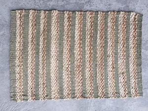 Hot New Design Seagrass Handmade Floral Pattern Paillassons Naturel Sûr Osier Cuisine Décor Maison Tapis De Sol - Product Image 6