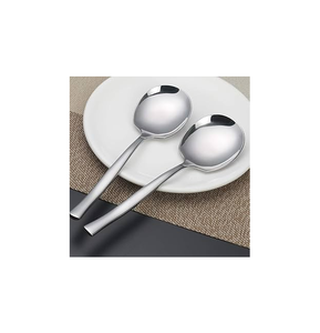 Cuchara para servir CENA DE ACERO INOXIDABLE Fábrica en existencias Cuchara para servir cena Logotipo personalizado Cuchara de acero inoxidable - Product Image 4