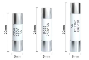 Керамические предохранители 5x20, 6x30, 250В, 500мА, <span class=keywords><strong>1</strong></span>А, 2А, 5А, 6А, 10А, 16А; стеклянные предохранители быстродействующие - Product Image 2