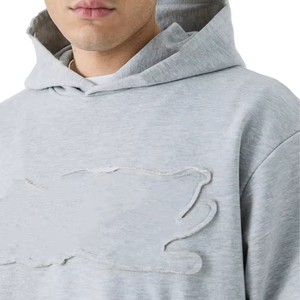 Alta calidad bordado en relieve Logo poliéster/algodón personalizado Unisex pulóver cordón hombres Invierno Polar Regular Fit - Product Image 6