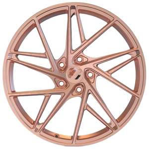 Xywheel Turbine Design Or rose Roues forgées sur mesure pour <span class=keywords><strong>Lamborghini</strong></span> Pagani <span class=keywords><strong>Bugatti</strong></span> McLaren Aston Martin <span class=keywords><strong>Ferrari</strong></span> <span class=keywords><strong>Porsche</strong></span> - Product Image 1