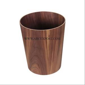 Couleur noire métal enduit de poudre fer rond salon et espaces domestiques poubelle grandes feuilles conception or poubelle approvisionnement - Product Image 6