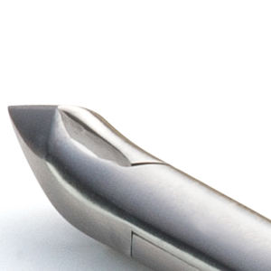 Pince à ongles demi-cuticule dorée durable avec lames tranchantes Pince à ongles à cuticules à motif rond pour la beauté et la pédicure - Product Image 5