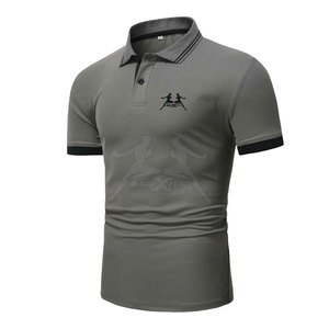 Polo élégant pour hommes avec tissu en coton doux et col classique Polo pour hommes à manches courtes - Product Image 1