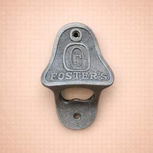 Cast Iron Open Here Wall Mounted <b>Bottle</b> <b>Opener</b> Vintage Rustic Design Strong Grip Easy Cap Removal <b>Bar</b> Kitchen Decor - Product Image 3