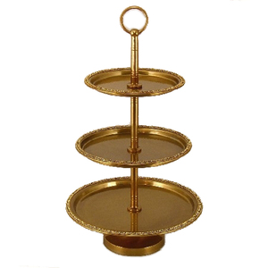 Handmade Metal 3-<b>Tier</b> <b>Cake</b> <b>Stand</b> for Wedding Tabletop Decoration Wholesale Supply Available - Product Image 4