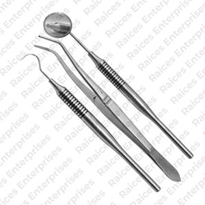 Kit de Examen Dental de Acero Inoxidable de Alta Calidad, Fuente de Alimentación Manual, Instrumentación Dental con Certificación CE de RAICES Enterprises - Product Image 2