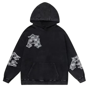 Sudadera con capucha de gran tamaño para deportes al aire libre para hombre, Jersey de algodón y poliéster teñido liso, OEM ODM, fabricante Digital para invierno - Product Image 3