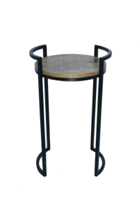 Modern Custom Size Nordic Design Living Room Side <b>Table</b> Wooden Small <b>Round</b> Top and Metal Frame With Handle Coffee Side <b>Table</b> - Product Image 3