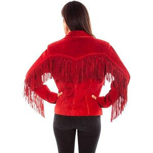 Qualité Prix Premium Qualité Conception Personnalisée Taille Adulte Femmes Veste À Franges Veste Western femmes Dames Veste En Cuir Pour Femmes - Product Image 2