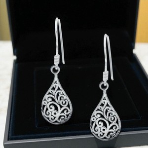 Pendientes Colgantes de Plata de Ley 925, Joyería Elegante y Ligera, Regalo para Mujer, Venta al por Mayor - Product Image 2