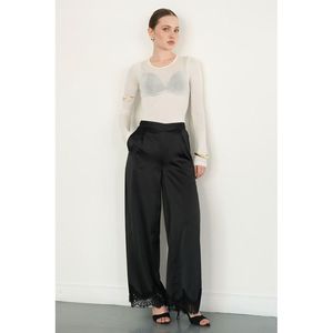 กางเกงขายส่งผ้าซาตินขอบลูกไม้ - [object Object] - Product Image 1