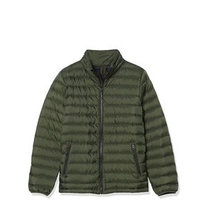 Venta al por mayor 2024 moda de los hombres de ganso fino brillante burbuja abrigos logotipo personalizado con capucha de cuello alto chaqueta acolchada cortavientos chaqueta acolchada - Product Image 1