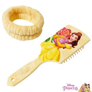 ชุดแปรงผมเด็กพร้อมที่คาดผมสำหรับสปา  ลายเบลล่าจากเรื่องโฉมงามกับเจ้าชายอสูร ชุดอุปกรณ์ดูแลเส้นผมสำหรับเด็กผู้หญิง ช่วยสางผม จัดแต่งทรง และบำรุงผิว - Product Image 1