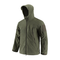 Veste softshell à capuche pour homme, imprimé camouflage, fermeture éclair intégrale, imperméable, coupe-vent, polyester, pour la chasse en hiver, vêtements d'extérieur