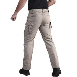 Pantalones Cargo Deportivos de Cintura Alta para Hombre, Pantalones Joggers Transpirables de Algodón con Decoración de Bolsillos, Disponibles para OEM - Product Image 4