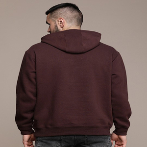 Sweats à capuche oversize vierges de qualité supérieure pour hommes et femmes, 100 % coton, grammage lourd, sans cordon, pour personnalisation de marque - Product Image 2