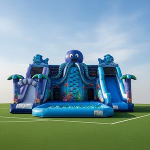 Castillo Inflable de Primera Calidad, Castillo Inflable con Tobogán, Brincolín Inflable con Diseño de Cupcake y Dulces, Parque de Diversiones - Product Image 3