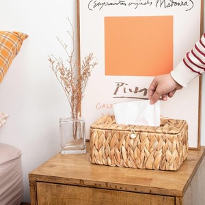 Boîte à jacinthe d'eau d'hôtel pour porte-papier de soie meilleur prix boîtes à couvercle de conteneur de serviettes naturelles - Product Image 2