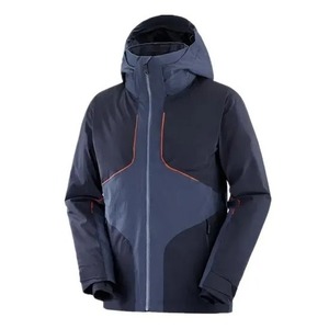 Veste coupe-vent de sport de plein air pour hommes imperméable à glissière multiple polyester chauffant coupe ample veste de randonnée formelle - Product Image 5