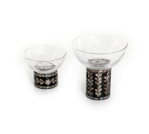 Ensemble de 2 bols décoratifs en acrylique pour fruits et table à manger, base en résine de nacre, bol de service en acrylique transparent, bol de ménage - Product Image 2