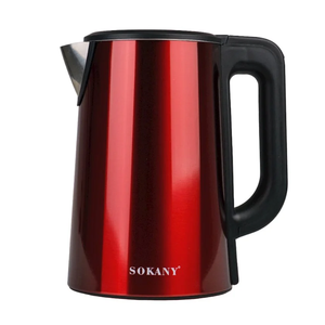 Hervidor Eléctrico con Apagado Automático, Control de Temperatura, Diseño Inalámbrico, Uso en Exteriores, 1500W, 2.5 Litros, 220V, Rojo, Doble - Product Image 4