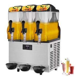 MEILLEUR ACHAT!! VEVORS Slushy Machines 3 bols en acier inoxydable Margaritas Smoothies Slushie Machines à vendre - Product Image 5
