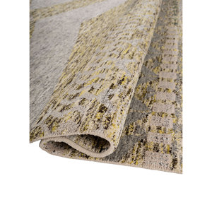 Tapis en laine noué à la main Manchaha Ivory, géométrique, grand format, puzzle rectangulaire pour la maison, le salon, le couloir, tapis rectangulaire pour chambre - Product Image 2