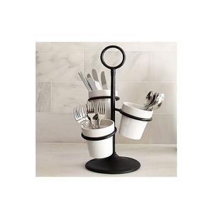 Porte-Couverts en Fer Solide de Bonne Qualité Forme Ronde Porte-Couverts 3 Pièces pour la Maison et la Cuisine Services de Table - Product Image 1