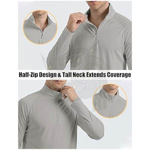 UPF 50+ Mens Long Sleeve Fishing Shirt Sublimation UV Protection Jogging Wear Shielding Quick Dry Lightweight Shirt - Product Image 6