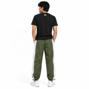 Wholesale Sweatpants Nylon Contrast Side Panel Elastic Waist Drawstring men's pants Casual <b>Athletic</b> Streetwear Bottoms Supplier - Product Image 2