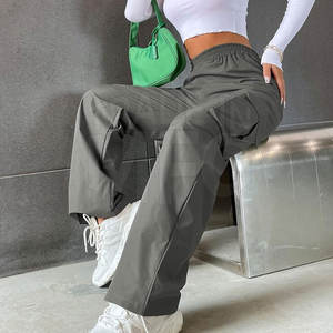 Pantalones de entrenamiento más vendidos para mujer, pantalones ligeros de talla grande para mujer, pantalones lisos de Color sólido para mujer - Product Image 6