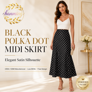 Jupes Midi pour Femmes 2026 Printemps-Été Légères Coupe Trapèze Taille Haute pour Invitée de <span class=keywords><strong>Mariage</strong></span> Soirée en Soie <span class=keywords><strong>Longue</strong></span> - Product Image 1