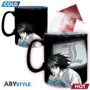 Taza Termoactiva de Death Note con Diseño de Kira y L para Regalos - Product Image 2