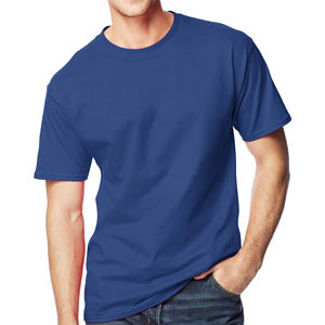 Camisetas de hombre de gran tamaño de alta calidad con estampado personalizado OEM ODM de 220 GSM pesado de algodón con cuello redondo de color sólido liso de Bangladesh - Product Image 3