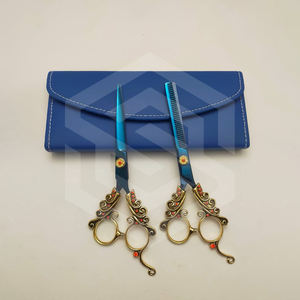 Ciseaux de coiffeur professionnels à lame en acier inoxydable avec pointe pointue à poignée Dragon pour la coiffure - Product Image 4