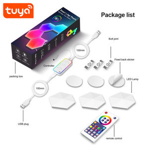 Luces LED hexagonales de 3W con WiFi, PST-HL03 RGBIC inteligente, <span class=keywords><strong>Alexa</strong></span>/Google Home - Product Image 5