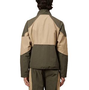 Chaqueta cortavientos de hombre de alta calidad con colores en contraste, estilo patchwork transpirable, impermeable y con cremallera completa. - Product Image 2