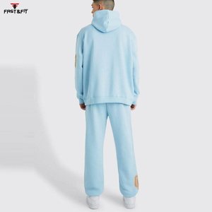 Chándales Deportivos Casuales con Capucha para Invierno, Transpirables, de Algodón, de Alta Calidad, con Contraste de Color - Product Image 2