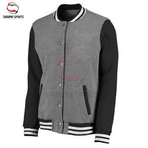 Chaqueta Varsity de Béisbol Vintage Personalizada OEM para Hombre, Talla Grande, con Letras Bordadas en Chenille y Cuero para Invierno - Product Image 2