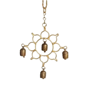 ROSHAN HANDICRAFTS Eco-Friendly Handicraft Metal Bell Customizable Size Shape Modern Style Wall Hanging for <b>Christmas</b> Decor - Product Image 3