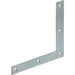 VORMANN 20-Piece Set <b>Corner</b> <b>Bracket</b> 100 X 100 mm Length 15 mm Width 1.5 mm Thickness Raw Steel with Blue Zinc Plating - Product Image 3