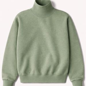 Sudadera Casual para Hombre, Sudadera de Cuello Alto Simulado de Color Sólido, Ajuste Holgado, Manga Larga, Sudadera de Invierno para Hombre - Product Image 1