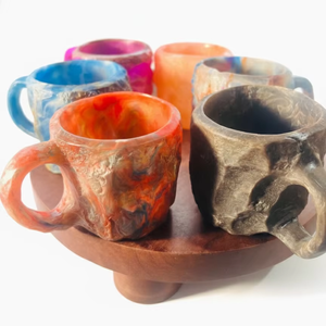 Taza de Té de Resina Ecológica de Alta Calidad con Asa, Diseño Minimalista para el Hogar, Restaurante, Fiesta y Oficina - Product Image 1