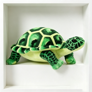 Customized Realistic Green Tortoise Plush <b>Toy</b> with Printed <b>Turtle</b> Shell Pattern Soft Plush Fabric Mesh Lining Birthday Gift - Product Image 4