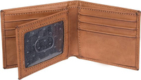 Dompet Kulit Asli Pria Mewah Vintage Pendek Anti-RFID dengan Hiasan Huruf, Dapat Dipesan Sesuai Keinginan